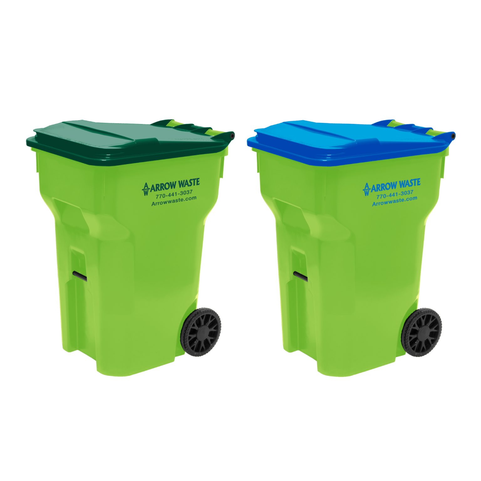 96 Gallon Trash Cart & 96 Gallon Recycle Cart – ARROW WASTE RESIDENTIAL ...